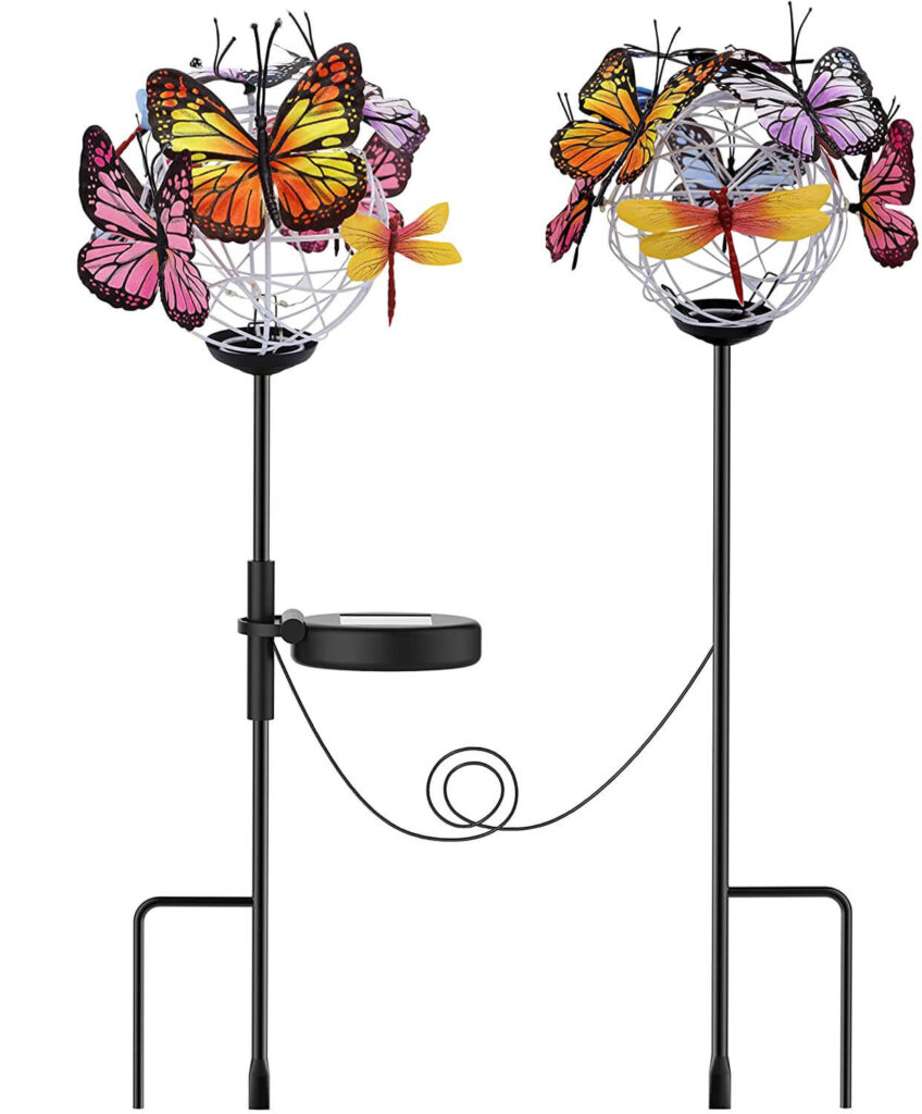 colorful solar butterfly lights for garden 6