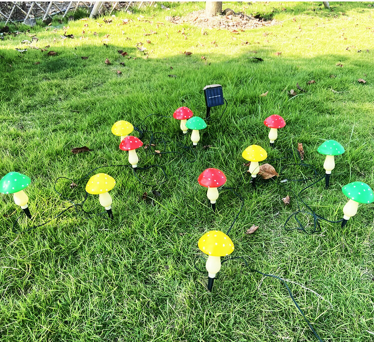 mushroom solar garden lights 11