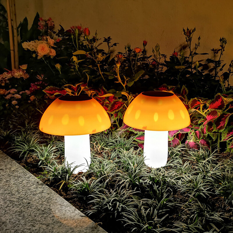 mushroom solar stake lights 11