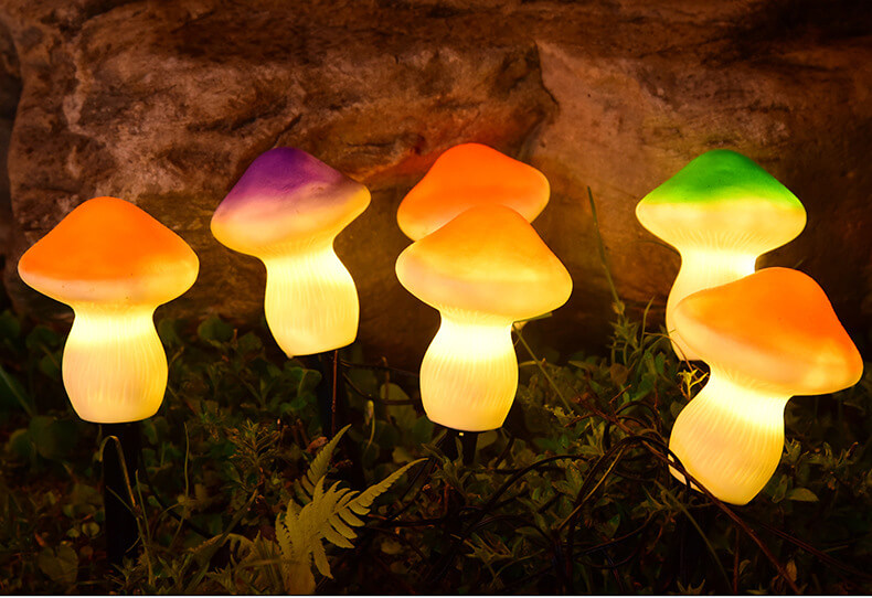 solar mushroon garden lights 13