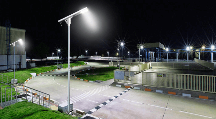 install and maintain all in one solar street lights