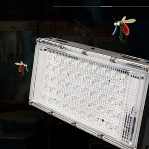 Keeps mosquitoes and dust out of our low volt flood light