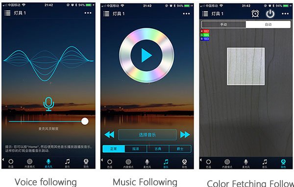 Mobile App Control for rgb flood light 2