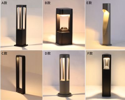 Architectural outdoor lawn lamps open light effect