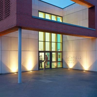 Outdoor Architectural In-Ground Lighting use for facade