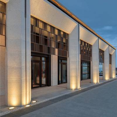 Outdoor Architectural In-Ground Lighting use for town hall