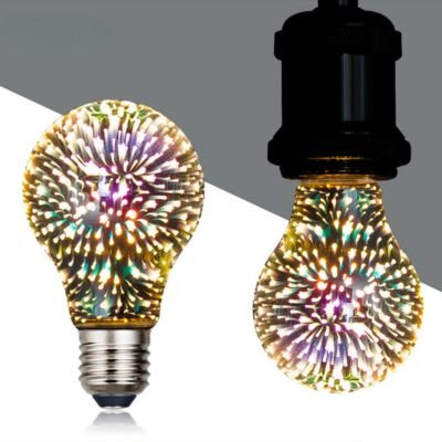 3D LED glass bulb A60