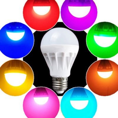 A60 Colorful Plastic Bulbs