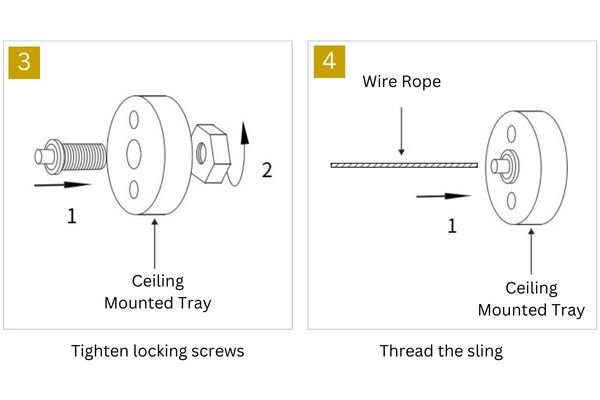 LED Linear Pendant Lighting mounting step 2