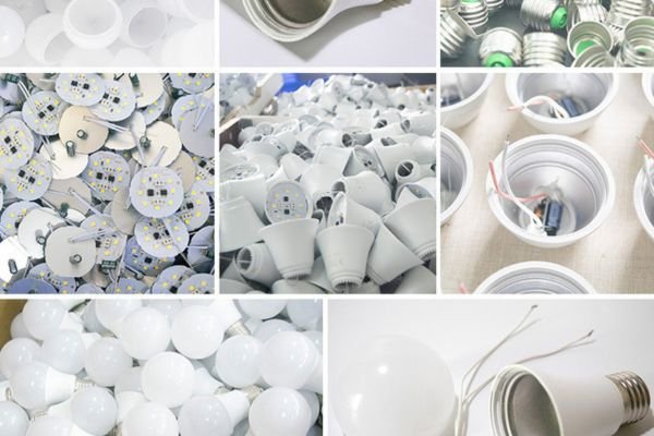 LED bulb production