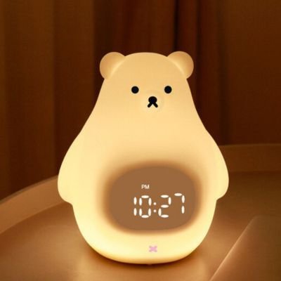 White Bear Clock Night Light