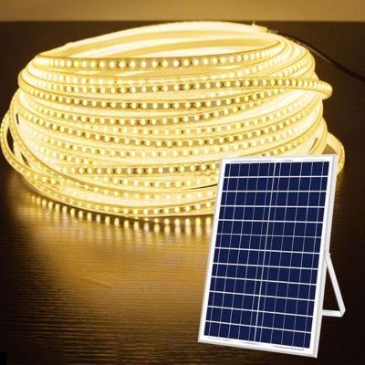 Outdoor solar strip light