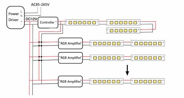 Parallel Connection with a single power supply