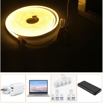 USB neon with 5V612 camping atmosphere light self-adhesive waterproof super bright power bank battery box power supply