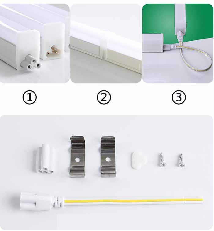 Integrated T8 T5 installation method
