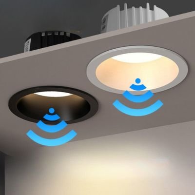 Trimless motion sensor downlight