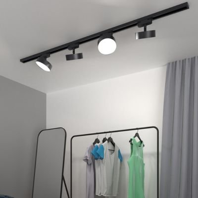 Clothing store track lights