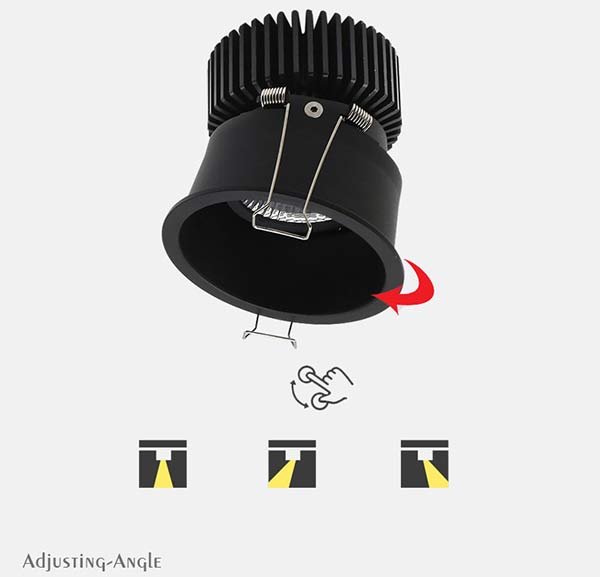 Adjusting Angle of Ceiling spotlight