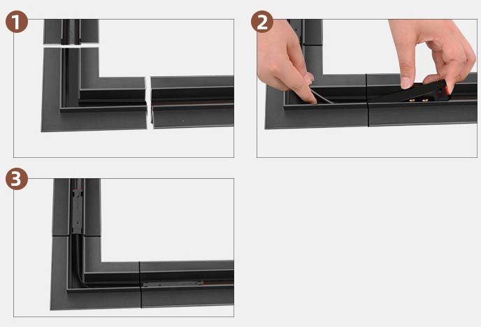 Recessed Magnetic Track Lighting Installation 6