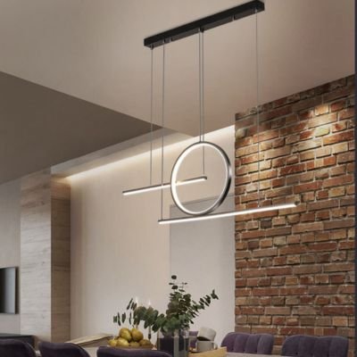 Simple circular line kitchen lamp