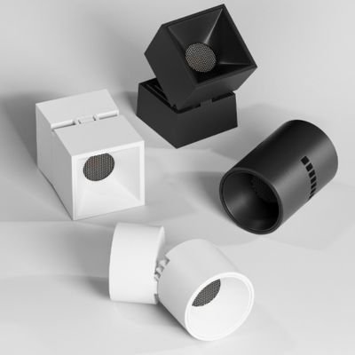 Surface-mounted directional spotlights