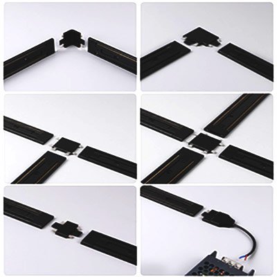 Ultra-thin track connectors