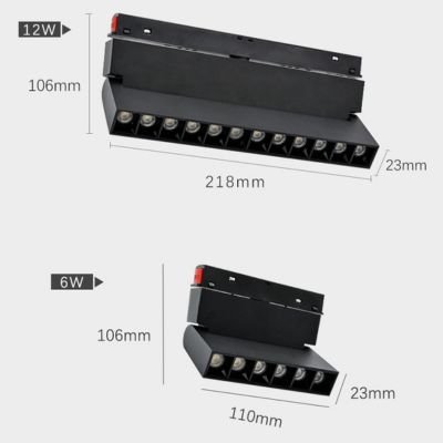 recessed adjustable magnetic track linear Spot lighting
