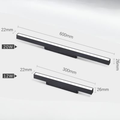 recessed magnetic track linear lighting 20W-12W
