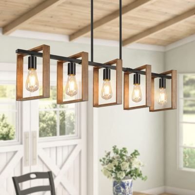 square Farmhouse Kitchen Lighting