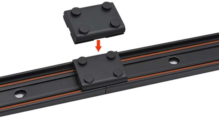 surface mount magnetic track lighting installation 1