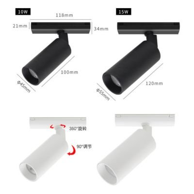 surface-mount magnetic track spotlights