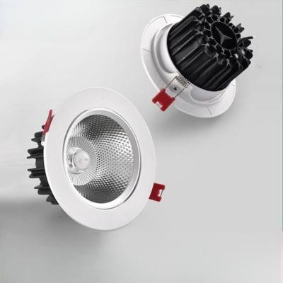 white trim ceiling spotlight