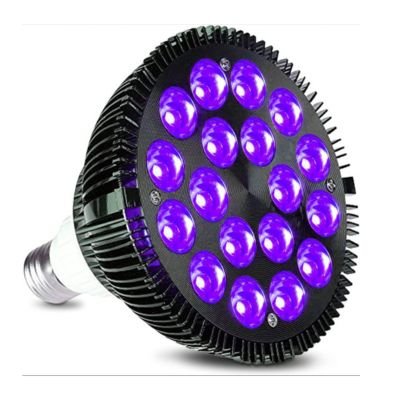 Black PAR38 UV Therapy Grow Lamp