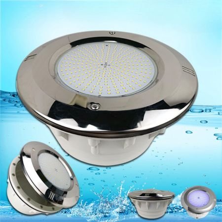 Stainless steel swimming pool adhesive film pool embedded underwater Par56 light