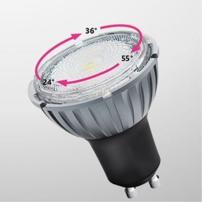 7.5W Triac dimming GU10 bulbs 2700k 3000k 4000k Adjustable light Angle