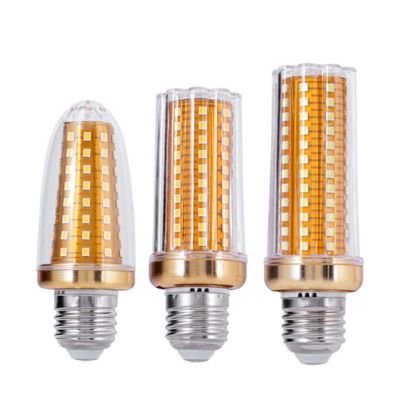LED yellow board lamp beads with golden shell E27 E14 Corn Bulb