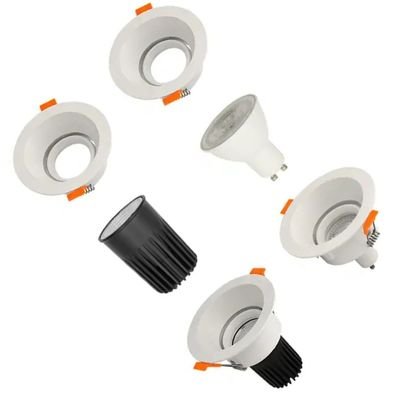 Recessed mounting housing for GU10 MR16 Bulb