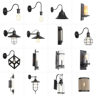 American country style loft decorative wall lamps