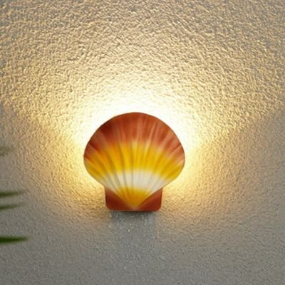 Color scallop wall lamp