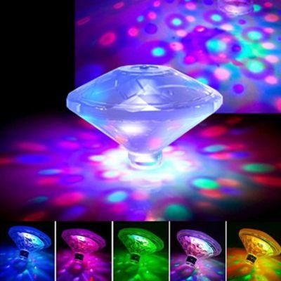 Diamond bath lights Float lights colorful disco underwater lights