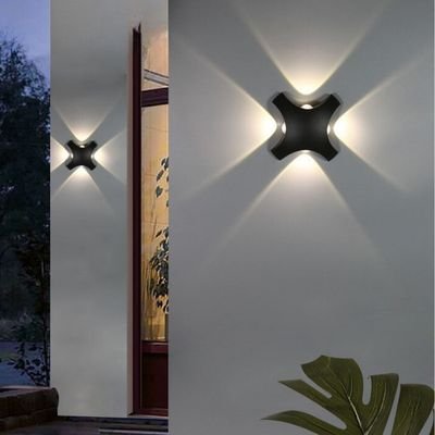 Four-point star creative wall lamp