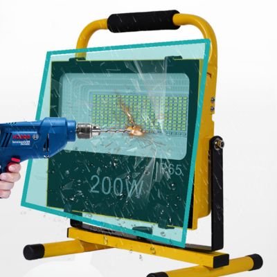 IK08 of rechargeable flood light