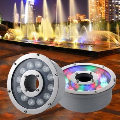 LED Fountain waterproof colorful stainless steel spring landscape light