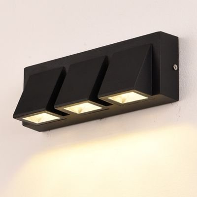 Modern multi-head waterproof wall light