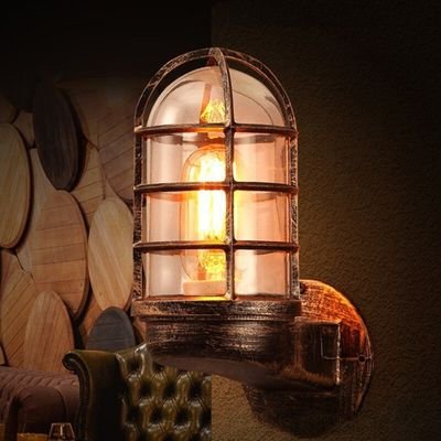 Retro industrial style outdoor wall light