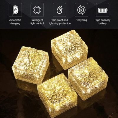 in ground ice cube light