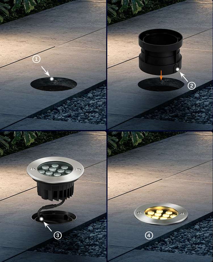 in ground lighting installation 1