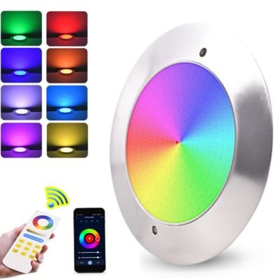 surface mount Ultra-thin stainless steel underwater pool wall light