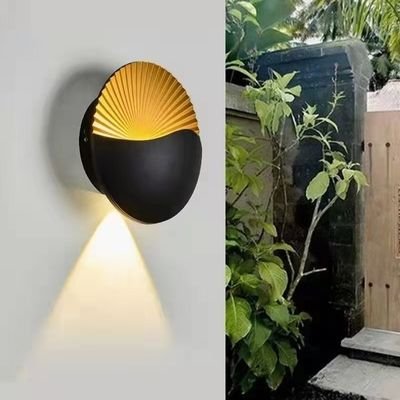 up and down Round shell wall lamp