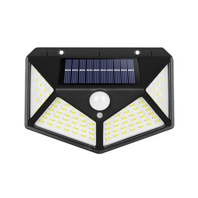 100LED 4 sides solar wall light